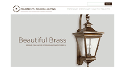Desktop Screenshot of fourteenthcolonylighting.com